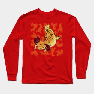 Copper axolotl mud puppy shirt Long Sleeve T-Shirt